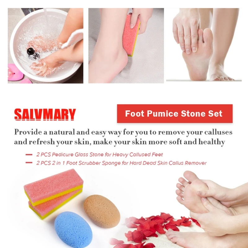 

Стеклянный камень для педикюра Q1QD для тяжелых мозолей, средство для удаления огрубевшей кожи, губка 2 в 1, средство для удаления огрубевшей к...