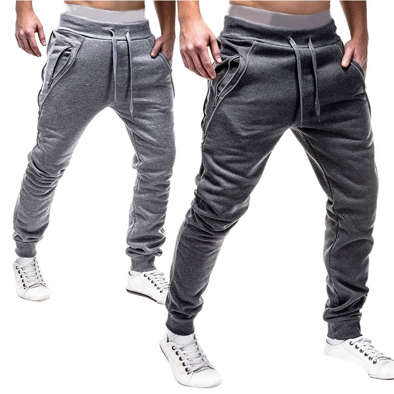 

Men Fleece Harem Pants Sport Sweatpants Gym Fitness Jogging Joggers Trousers Fashion Streetwear Pantalons Pour Hommes