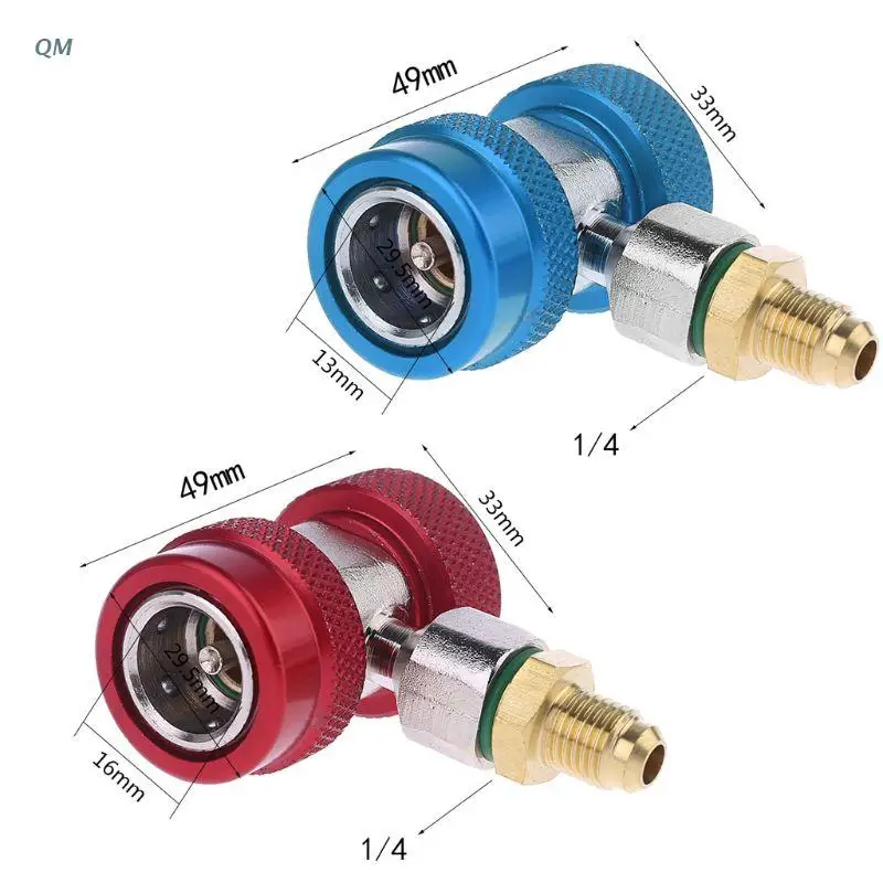 2Pcs R134A H/L Adapters Quick Coupling Adapter Connector Remover Tool Air Conditioner Coolant Adjustable New Dropshipping | Автомобили и