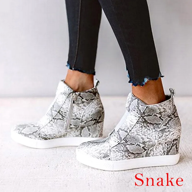 snake MoneRffi г., зимние ботинки на платформе женские ботинки очень теплая зимняя повседневная обувь женские ковбойские ботильоны для женщин 11 видов цветов - Цвет: snake