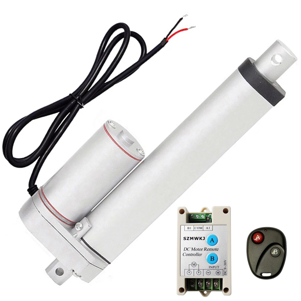 Линейный привод с системой прямого обратного контроллера постоянный ток 12 В 200 мм