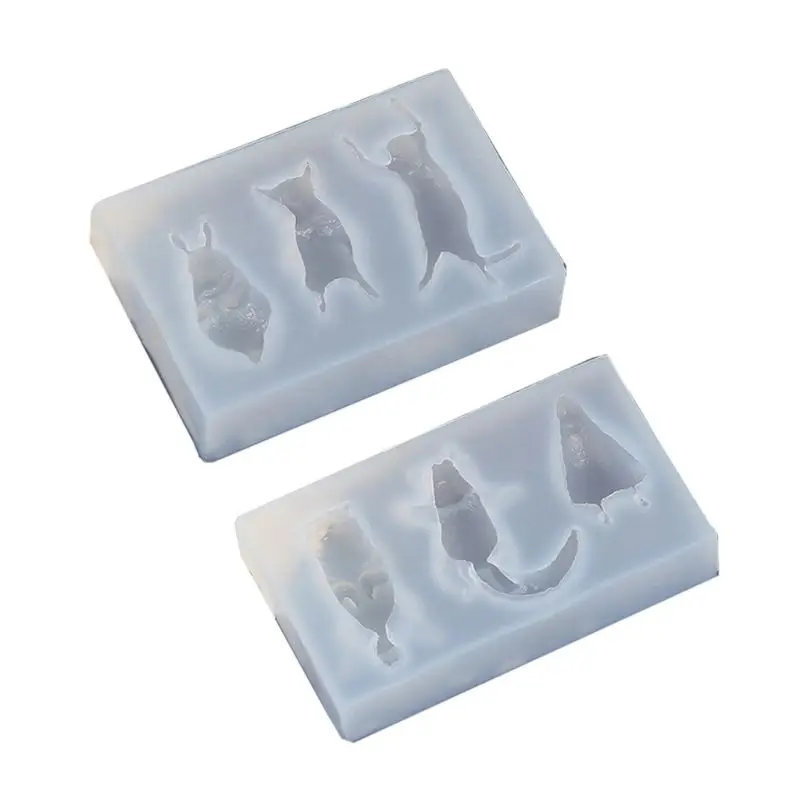 

Cute Sleepy Animals Resin Molds Cat Dog Rabbit Penguin Pendant Mold Jewelry Tool