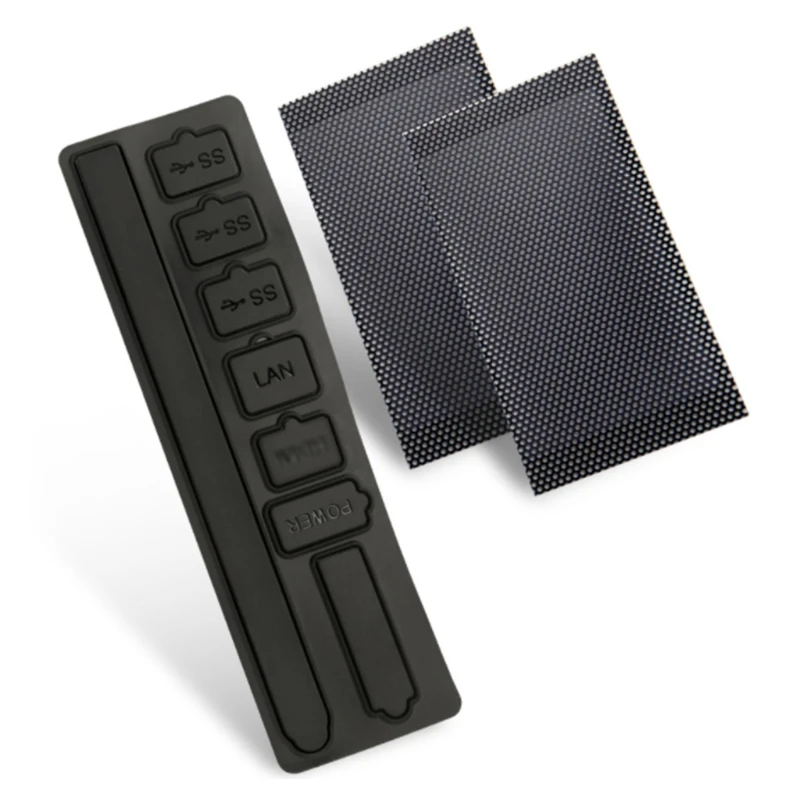 

Dust Plug Dustproof Filter Meshs Set,USB LAN Power Interface Jack Plugs,Anti-dust Cover for X box Series X Console