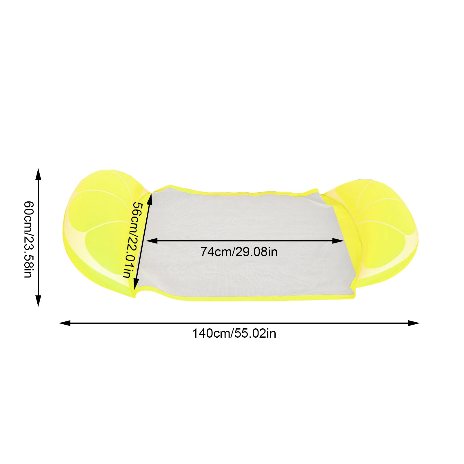 

Leisure Net Hammock Foldable Buoy Stripe Back Floating Drainage Upholstery Outdoor Floating Bed High-grade Materials