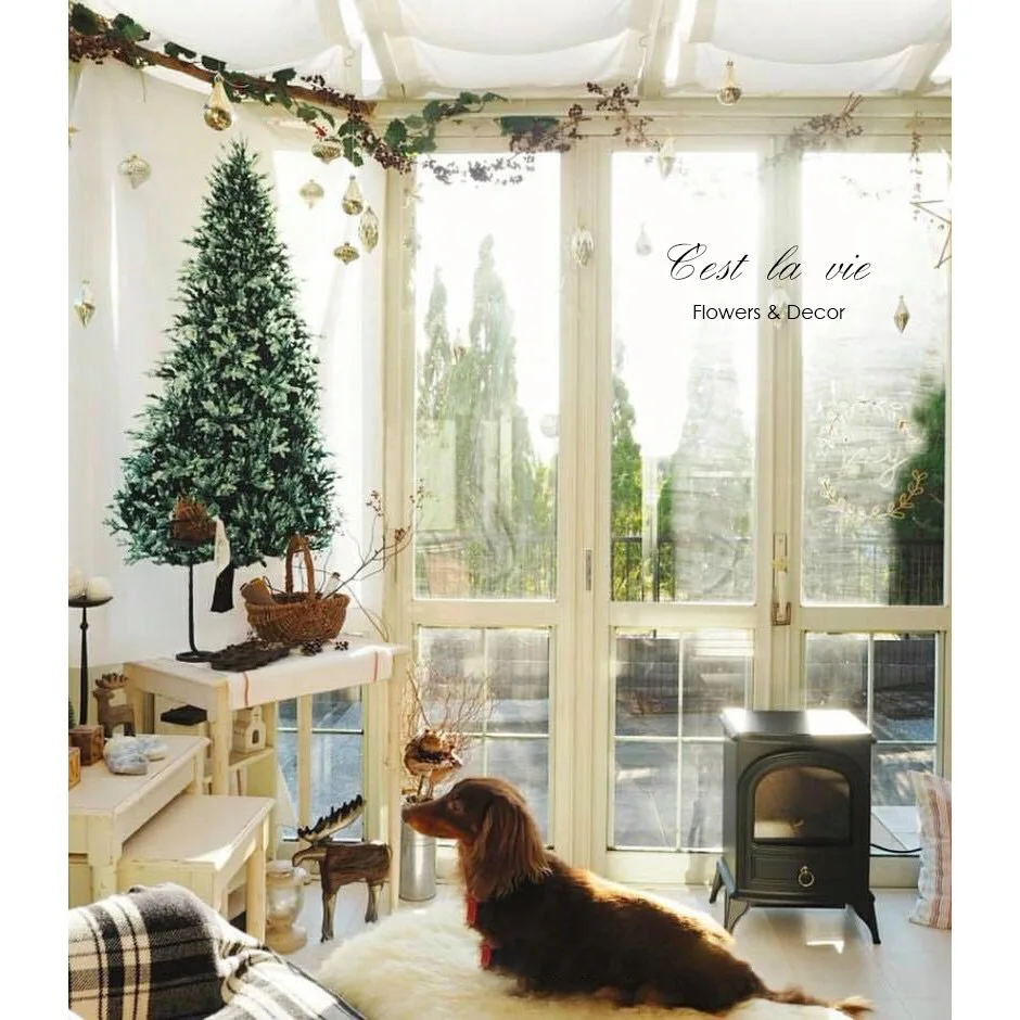 Рождественская елка сосновое одеяло украшение стены небольшой свежий