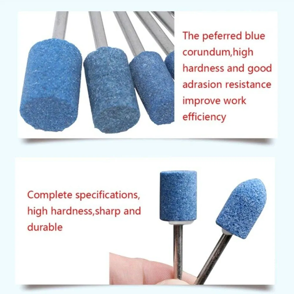 

10pcs Grinding Bit Ceramic Stone Polishing Rotary Drill Bit Tool Jade Wood For Electric Grinder Polishing Tools Accessories