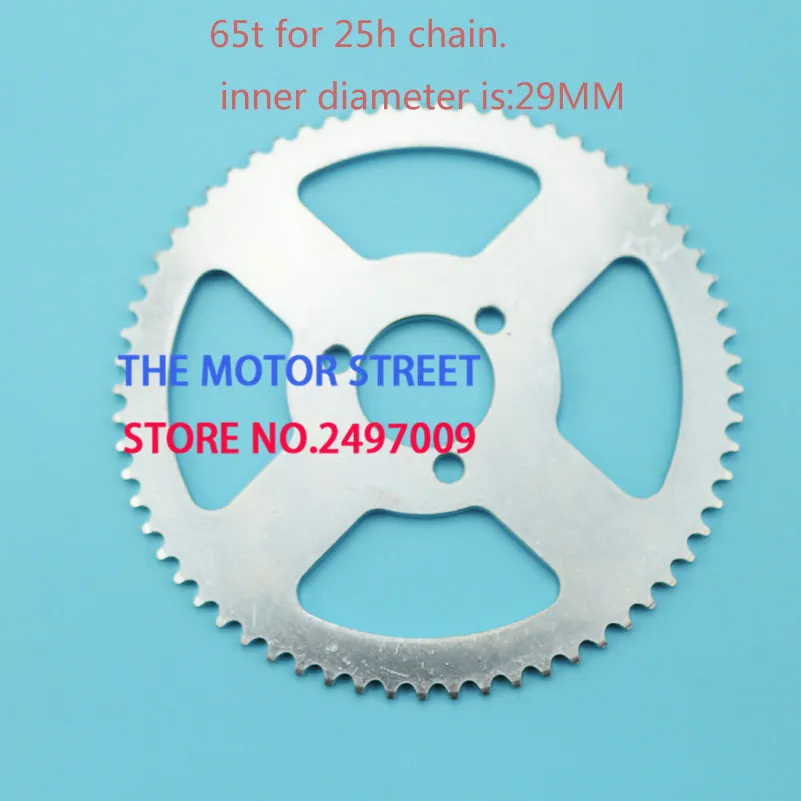 

25H 65T 29mm Rear Sprocket fit Gas Scooter Mini MotorcyclePocket Bike Quad 4 Wheeler Scooter