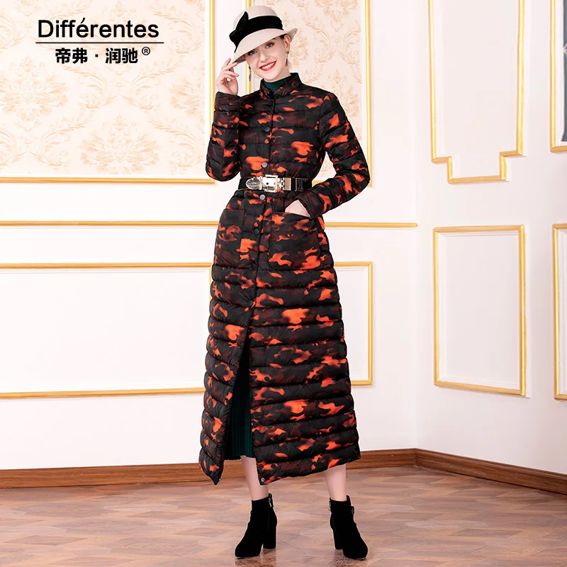 2019 S-4XL Женская парка объемная хлопковая камуфляжная куртка зимнее длинное пальто