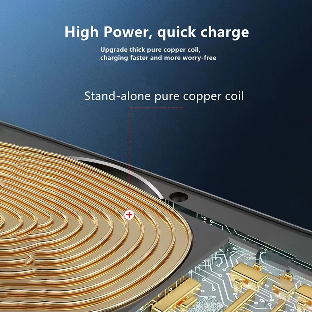 

10W Wireless Charger LED Type-C Fast Charging Holder Stand For Samsung Xiaomi HUAWEI Iphone Support QC2.0/3.0 Protocol