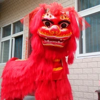 lion dance mascot costumes adults wool hand made lion costumes cosplay party game clothing lion dancing gifts