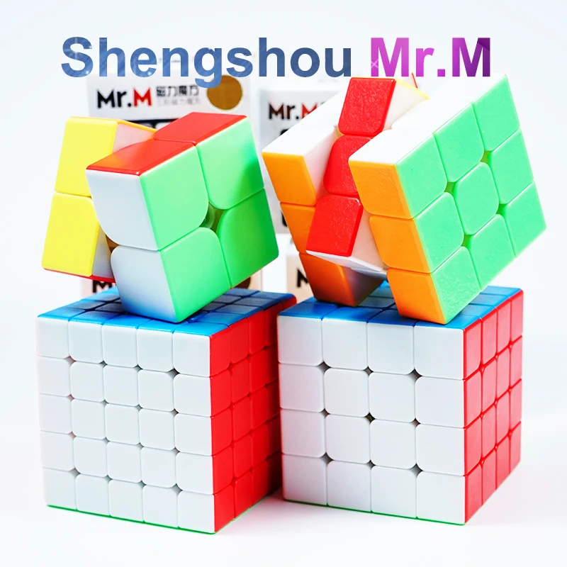 

Sengso Shengshou 2x2 3x3 4x4 5x5 Mr.M Stickerless Magnetic Magic Speed Cubes Professional Cube Puzzle Toy Game Educational cubo