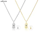 Женское колье из серебра 925 пробы, в стиле панк