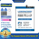 100% Оригинальный LOSONCOER 5500 мАч HB376994ECW для Huawei Honor 8 Pro V9 HonorV9 DUK-AL20 DUK-TL30 аккумулятор