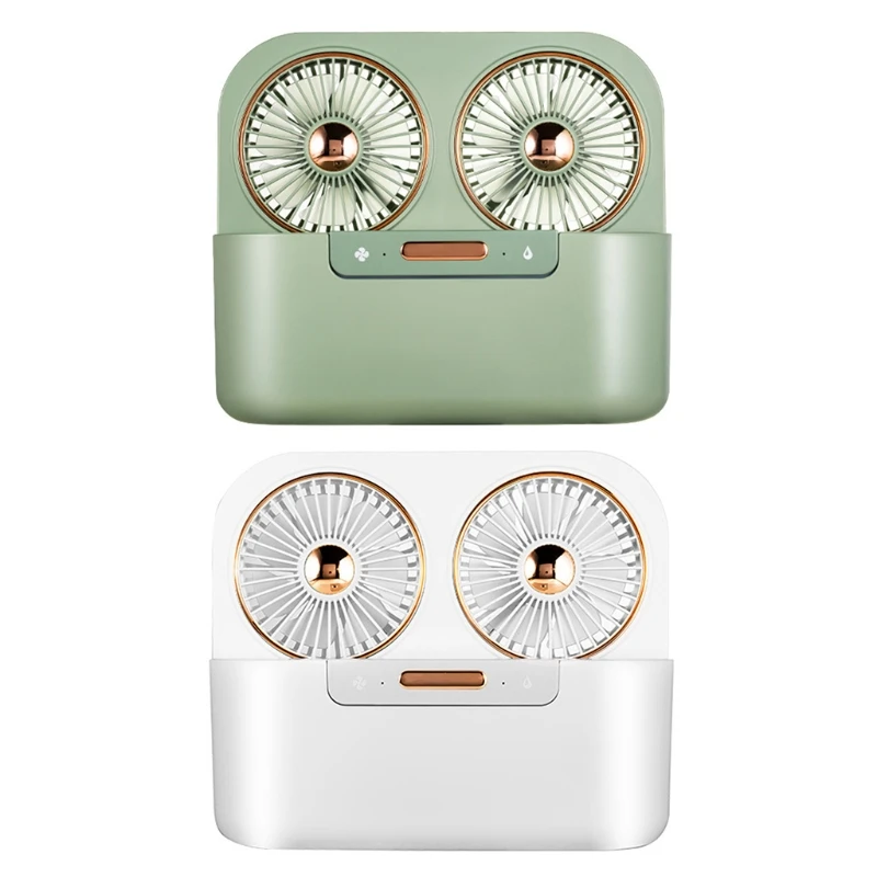 Персональный USB вентилятор водяного охлаждения с двойной головкой очень тихая