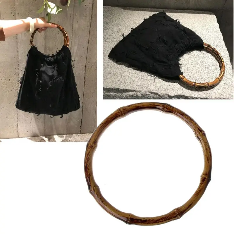 

Round Shaped Handles Handbag Hanger Replacement For Bag Handbags Purse Shopping Tote DIY Purse Bag Accessories New L9BE