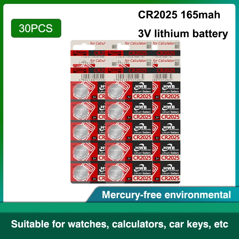 

Литиевая батарейка cr 2025 3 в 30 шт./лот для Eaxell, оригинальная батарейка cr2025, батарейки для основной платы, игрушка с дистанционным управлением