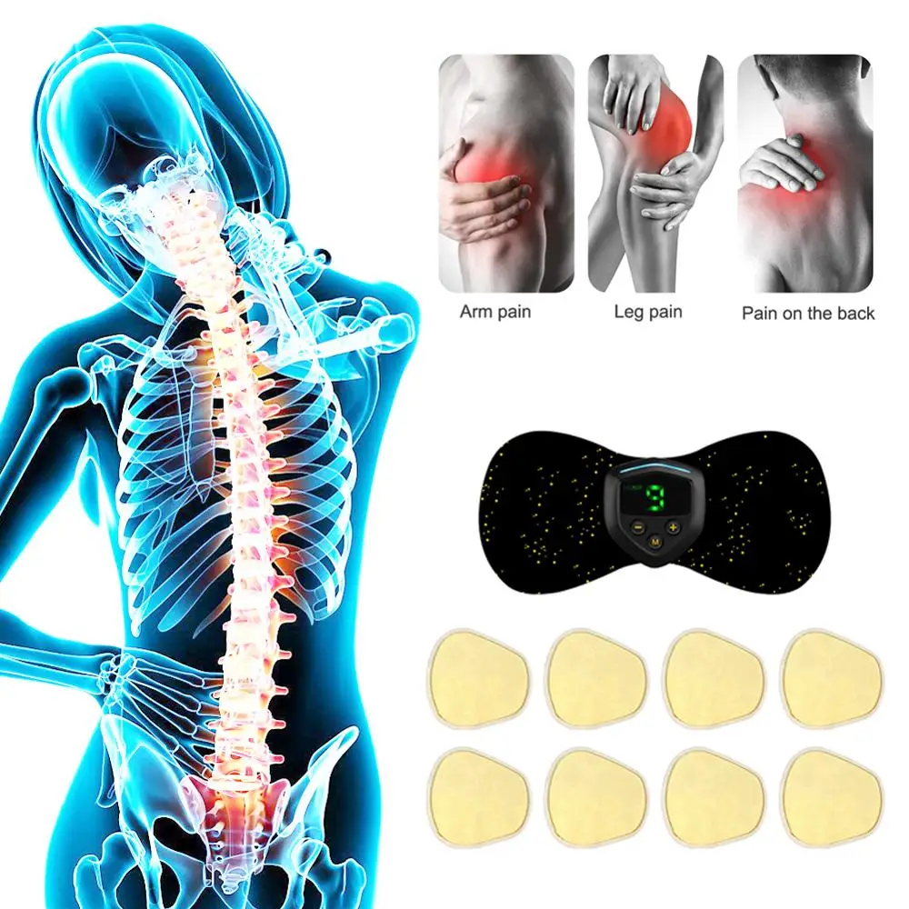 

Mini Electric Neck Back Massager Muscle Stimulator Therapy Pressure Pain Relieve Swollen