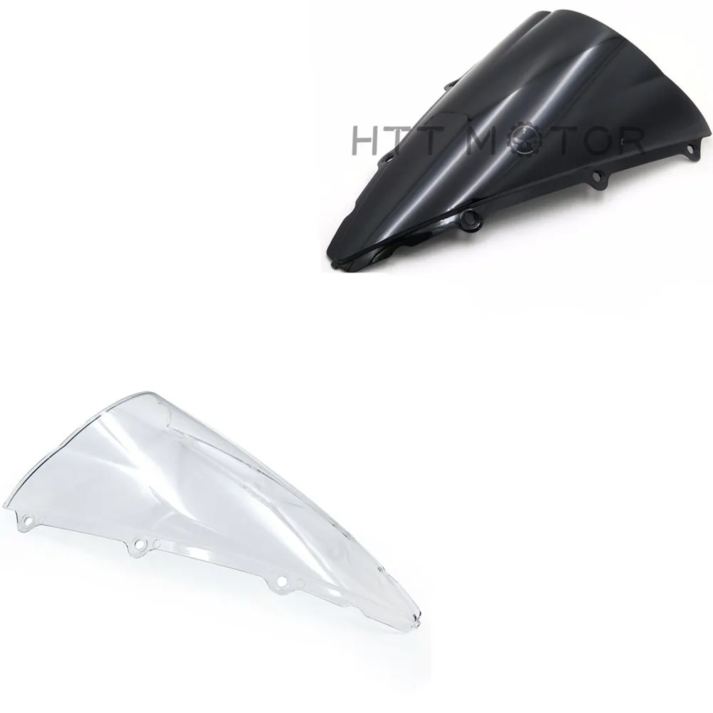 

Aftermarket motorcycle parts Windshield Windscreen Double Bubble For Yamaha YZF 1000 R1 2002-2003 Black E1 clear