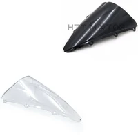 aftermarket motorcycle parts windshield windscreen double bubble for yamaha yzf 1000 r1 2002 2003 black e1 clear