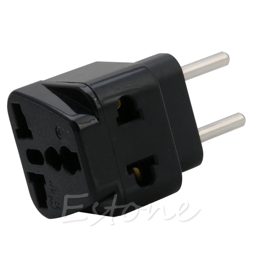 

Universal UK/US/EU/AU to EU EUROPE Travel Power Adapter Plug Converter E56B