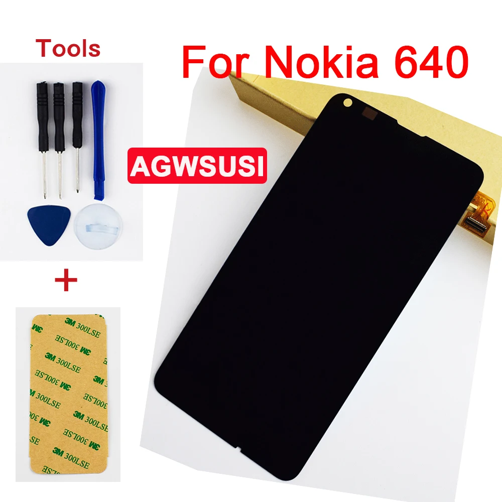 Для Nokia Microsoft Lumia 640 RM 1077 N640 полный сенсорный экран дигитайзер Сенсорное стекло + ЖК