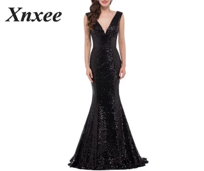 Женское облегающее платье Xnxee синее длинное для вечеринки на зиму | Женская