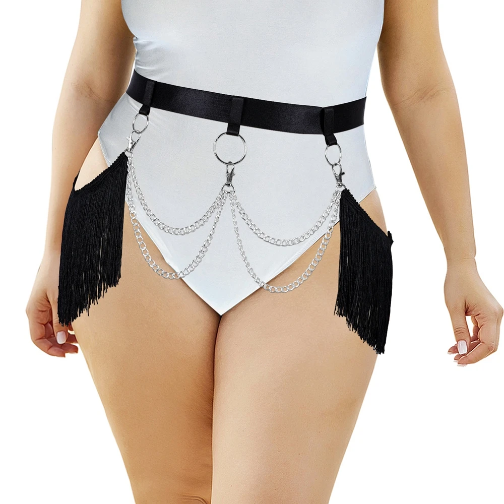 

Plump Women's Underwear Goth Body Bondage Erotic Stockings Belt Plus Size Sexy Lingerie Garter Suspenders Socks Harness Fashion