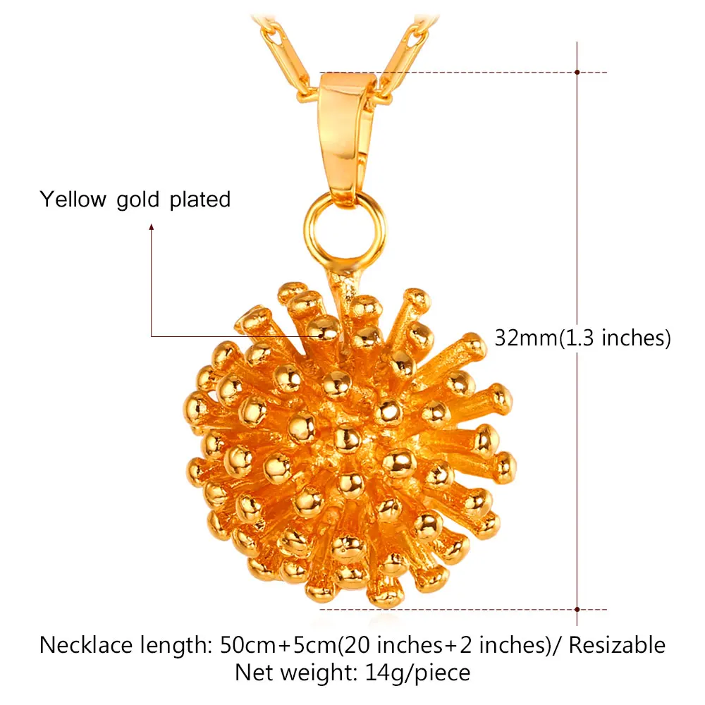 Collare Round Ball Necklaces & Pendants Gold/Silver Color Wholesale Fashion Trendy Jewelry Necklace Women P141 | Украшения и