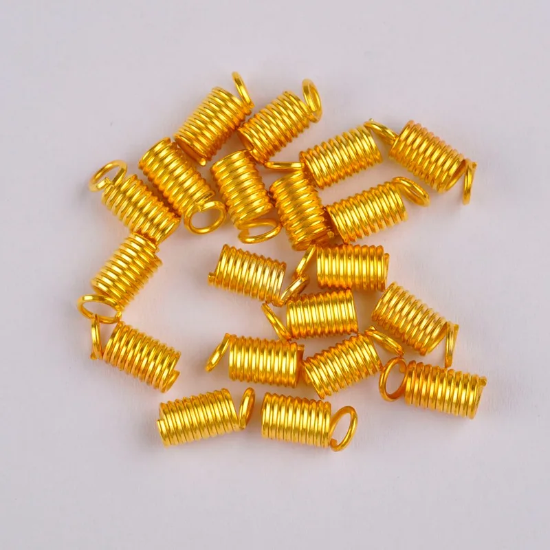 1000 шт плетеный шнур концы зажимы Крепежные разъемы обжимные концевые колпачки