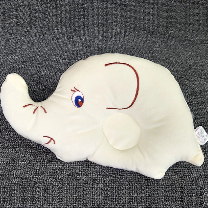 

Newborn Baby Pillows Infant Cute Elephant Cartoon Embroidery Shaped Anti Heading Shaped Nursing Pillows Mother Bedding Supplies