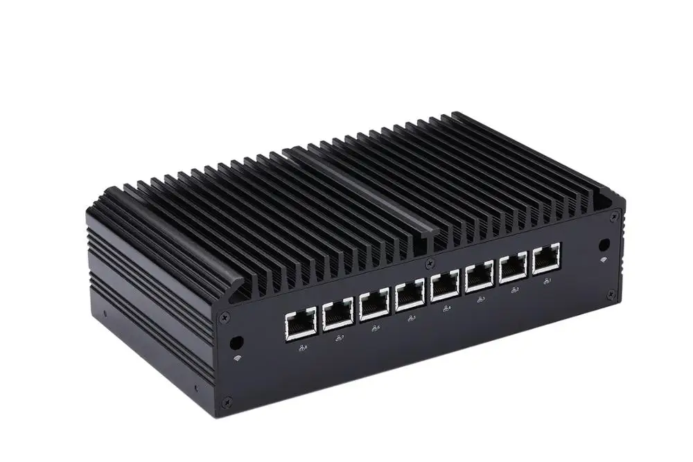 Офисный тонкий маршрутизатор Qotom 8 LAN безвентиляторный 8-ядерный I7 8550U I5 8250U I3 8130U |