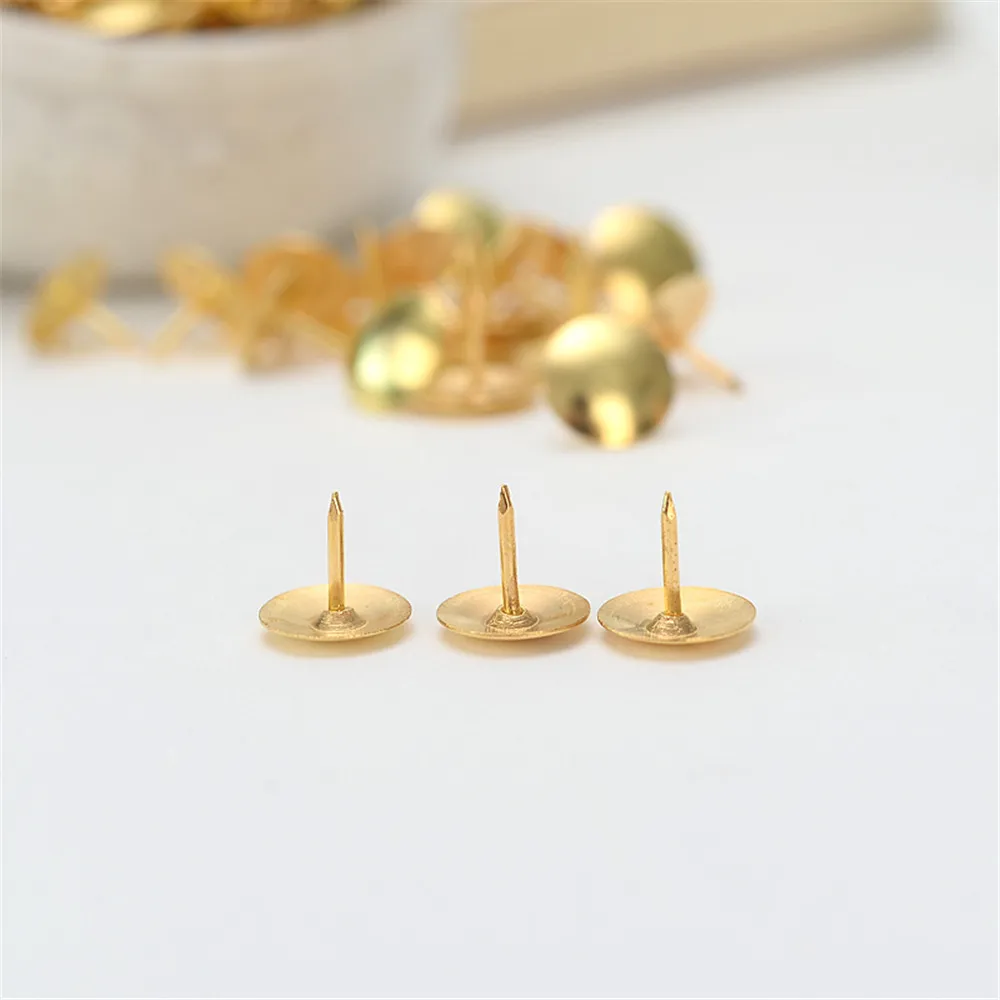 100 шт./кор. золото Цвет металлический Канцелярская кнопка доска объявлений