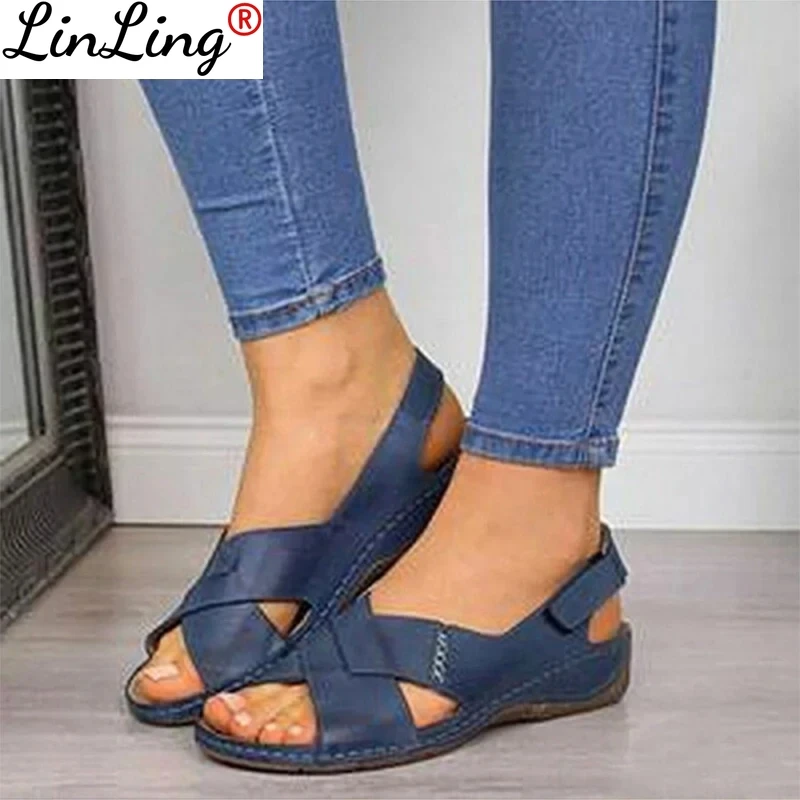 

2021 Sandals Women Summer Fashion New Casual Fish Mouth Women Shoes Solid Beach Ladies Plus Size Sandals Platform Shoe Sandalias