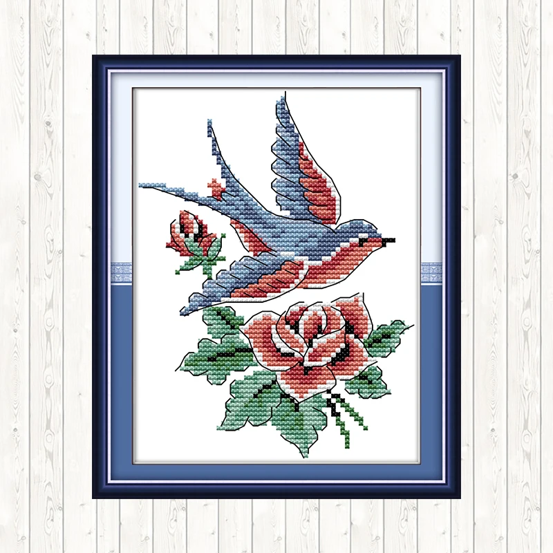 Bird Cross Stitch Kit Wall Home Decor Print Canvas Counted Dmc 14ct 11CT DIY Embroidery Needlework Sets Needlepoint | Дом и сад