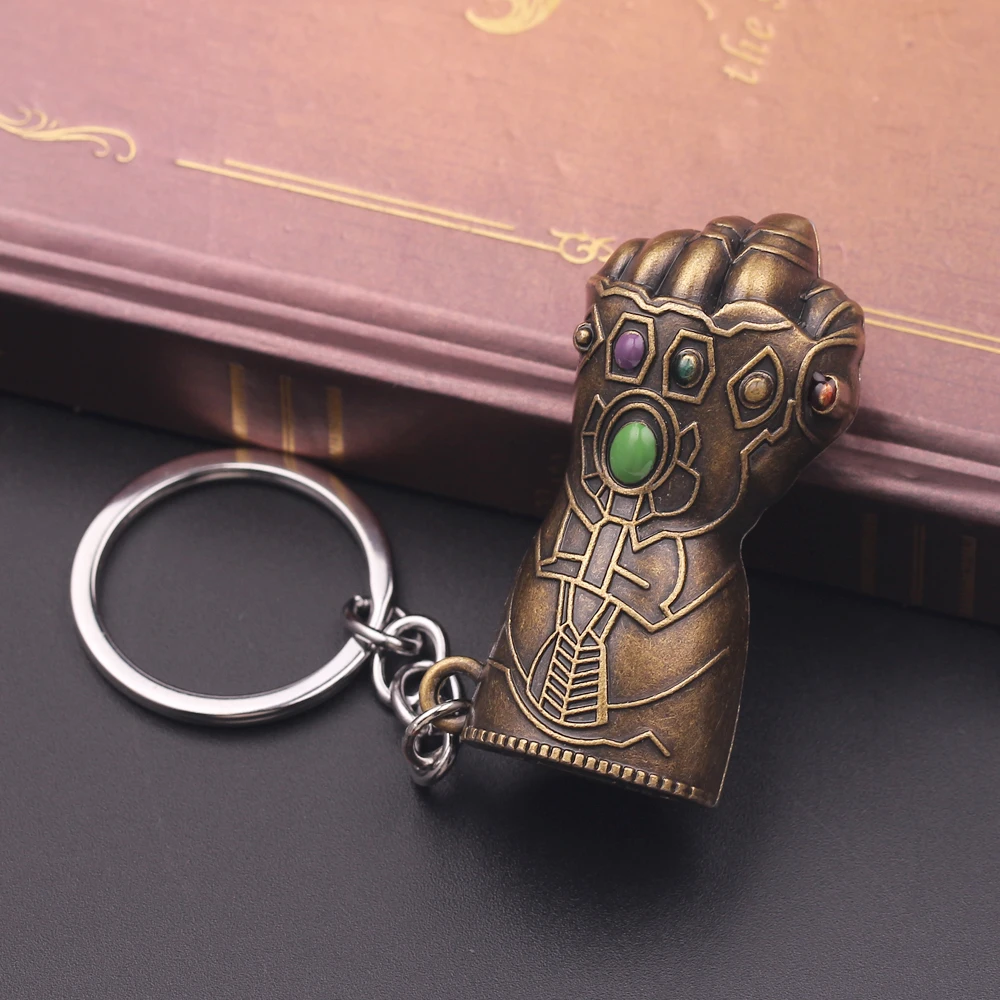Marvel Мстители 4 бесконечные войны брелок перчатка Таноса Модель брелок для мужчин и женщин подарок брелок Llaveros аксессуары ювелирные изделия