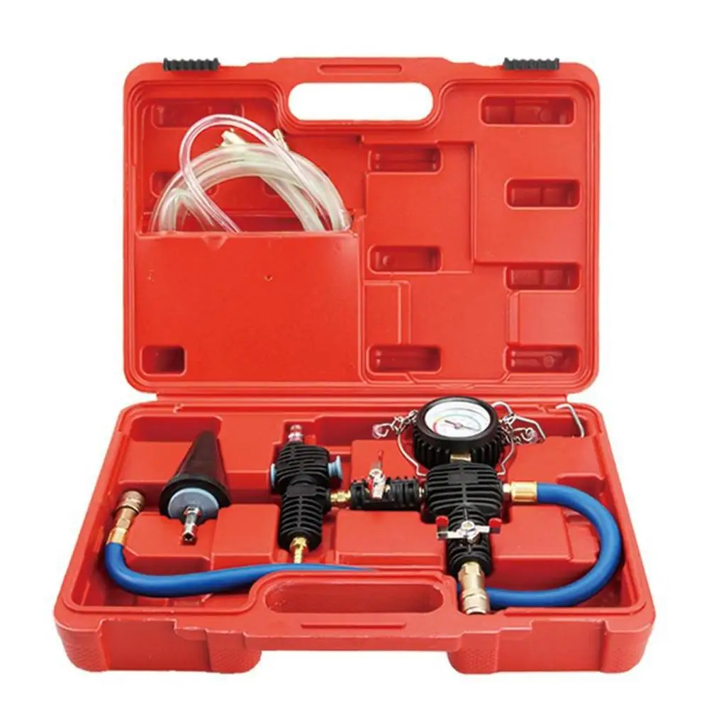 

Auto Water Tank Pressure Gauge Water Tank Leak Detector Water Tank Coolant Antifreeze Vacuum Replacement Filler Tool