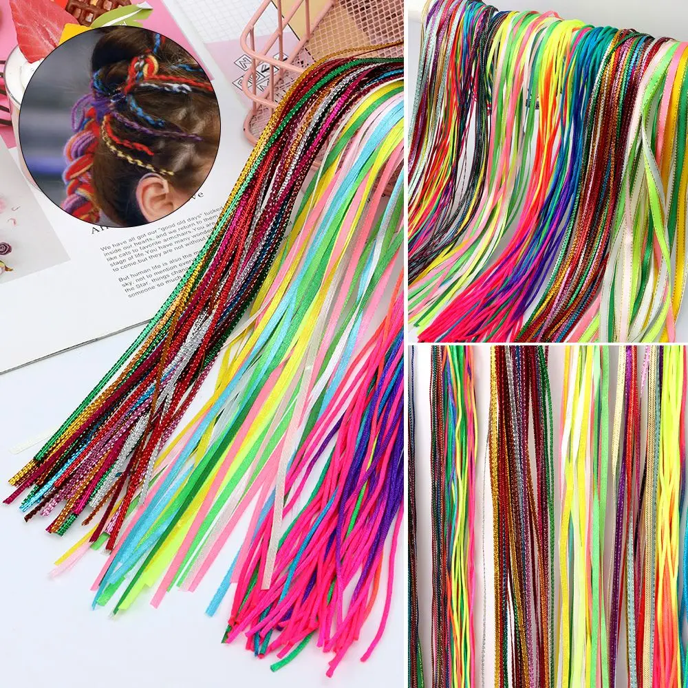 

Fashion cool Hair Styling Tools Hair Accessories Rainbow Color Hair Braid DIY Ponytail Cute Girl Hair Decor Hair Rope