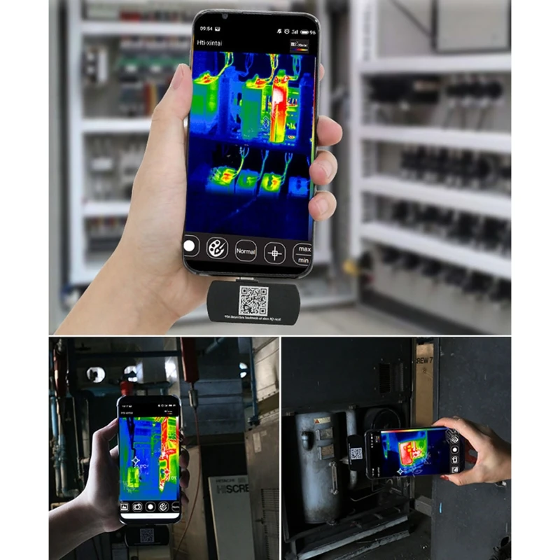 

Infrared Thermal Imager,Multifunctional Mobile Phone External Infrared Thermal Imager Center Point Temperature Display