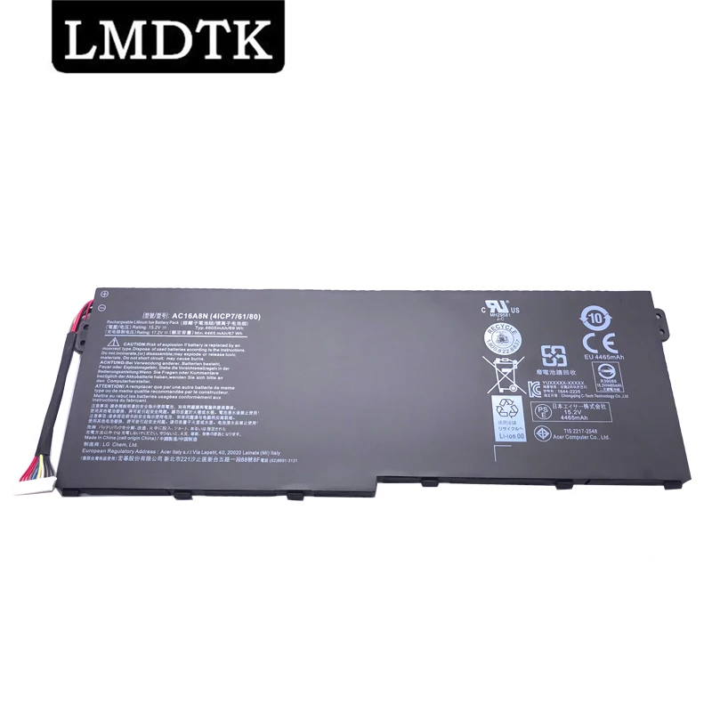 LMDTK Новый AC16A8N Аккумулятор для ноутбука Acer Aspire V17 V15 Nitro BE VN7-593G 73YP 78E3 717L 15 2 V 69WH |