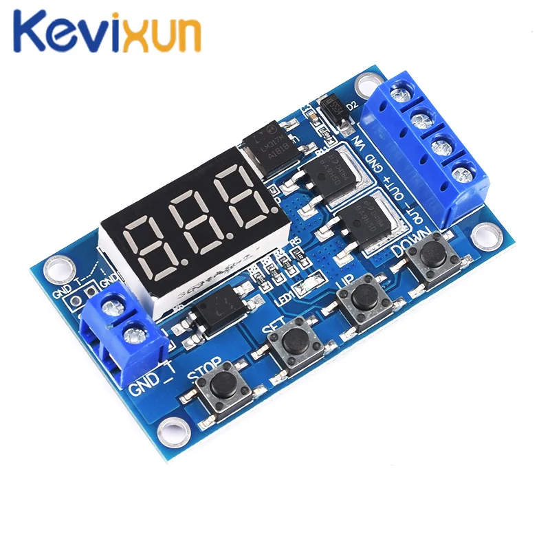 LED реле задержки времени DC 12 В 24 | Электронные компоненты и принадлежности