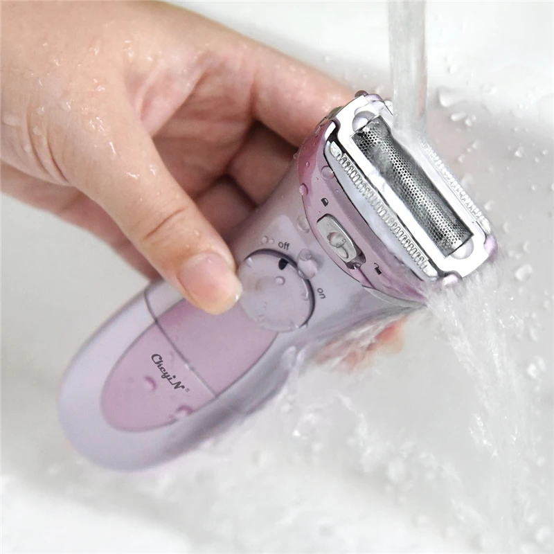 

Battery Powered Lady Shaver Women Epilator Waterproof Bikini Leg Armpit Hair Removal Depilation Body Hair Trimmer Razor No Pain