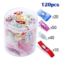 miusie 48100120pcs diy patchwork plastic clothing clips holder for fabric quilting craft sewing knitting garment clips