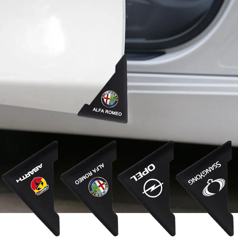 

2PCS Car Door Corner Cover Bumper Protector Anti-Scratch Sticker For Peugeot 107 108 206 207 301 308 307 407 408 508 2008 3008