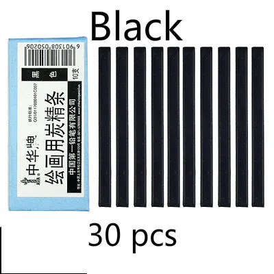 Black 3 boxes Черный уголь, брусок коричневый темно-серые растворимые в воде черный угольный карандаш дизайн Тип карандаш для рисования скетчей Рисование набросков расходные материалы - Характеристики: Black 3 boxes