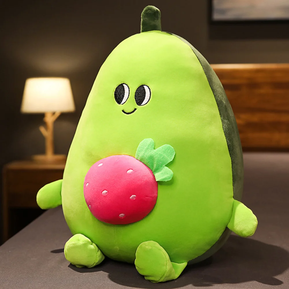 

1pc Comfortable Avocado Shaped Throw Pillow Cartoon Festival Gift for Girl