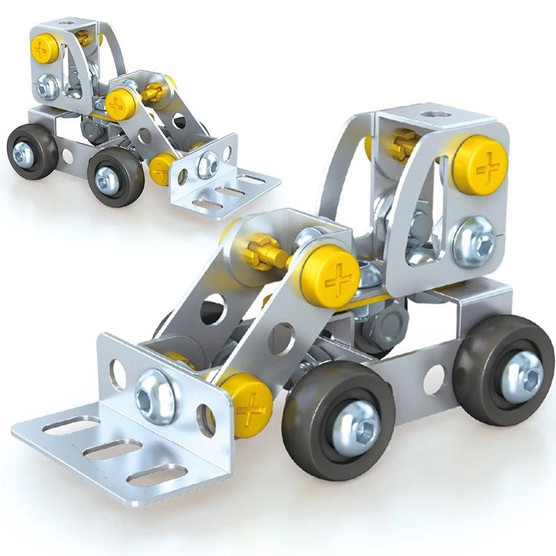 Стальные блоки для мальчиков 3D пазлы металлические игрушки мини строительные