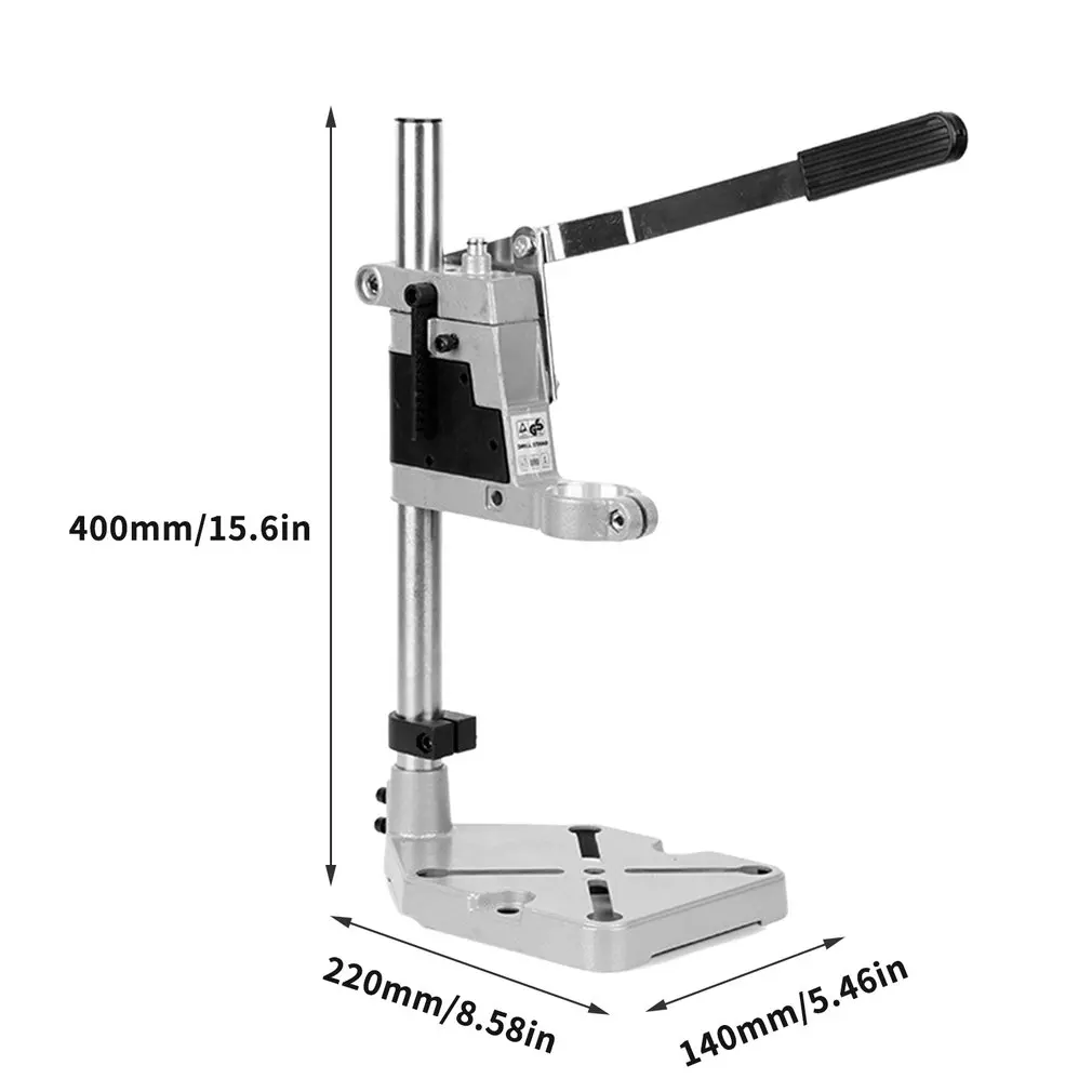 

Aluminum Alloy Bench Drill Stand Electric Drill Base Frame Drill Holding Holder Bracket Drilling Guide For Woodworking