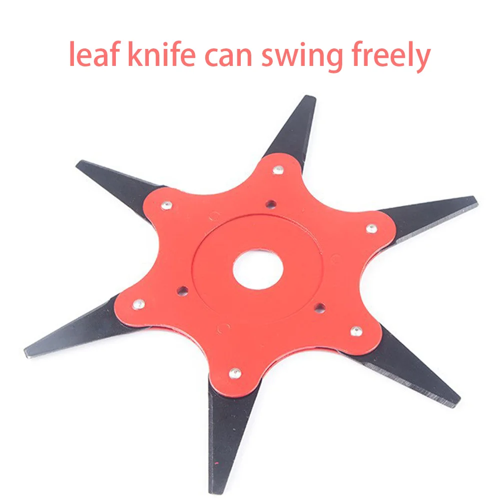 

2021 NEWEST 6 Teeth Brush Cutter Blade Trimmer Metal Blades Trimmer Head 65Mn Garden Grass Trimmer Head For Lawn Mower