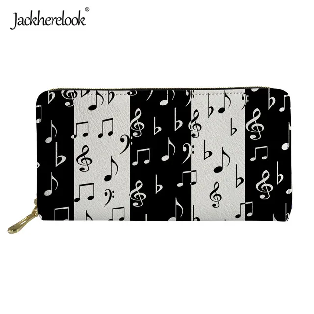 HMC2928Z21 Jackherelook, Женский кошелек для путешествий, модный, с нотами, брендовый, дизайнерский, длинный, Подростковый, для девочек, клатч, кошельки, для карт, ID, держатель, кошелек, сумки - Цвет: HMC2928Z21