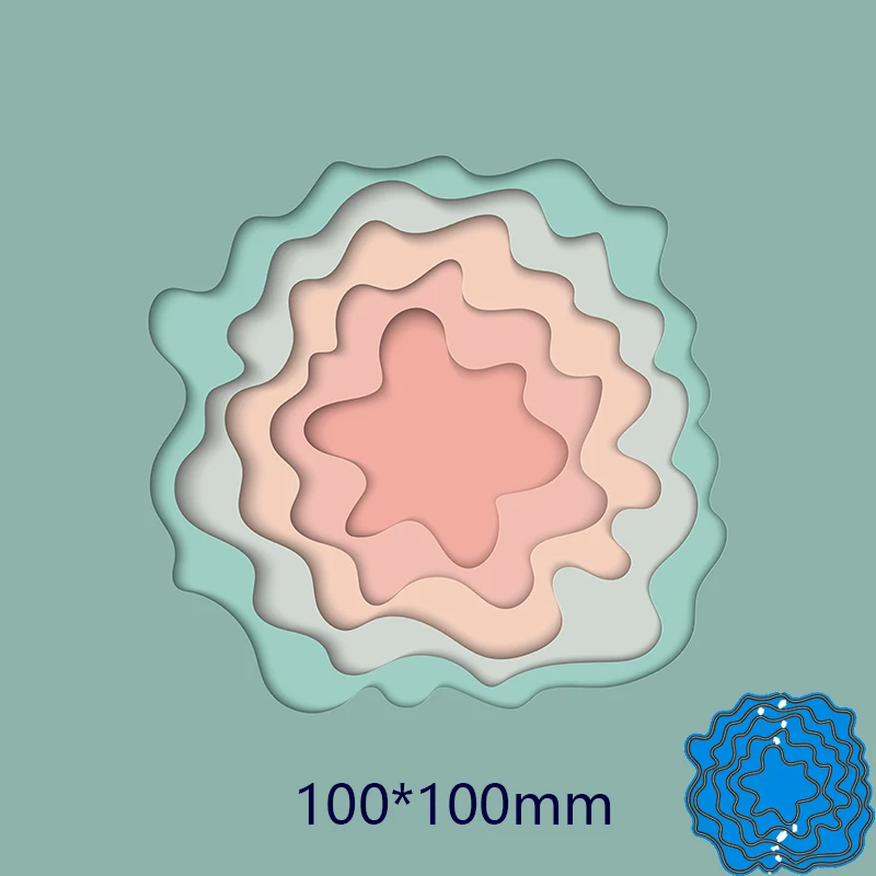 Металлический Трафаретный вырубной штамп нерегулярные frame новый для украшения